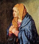 TIZIANO Vecellio Mater Dolorosa (with clasped hands) wt oil painting reproduction